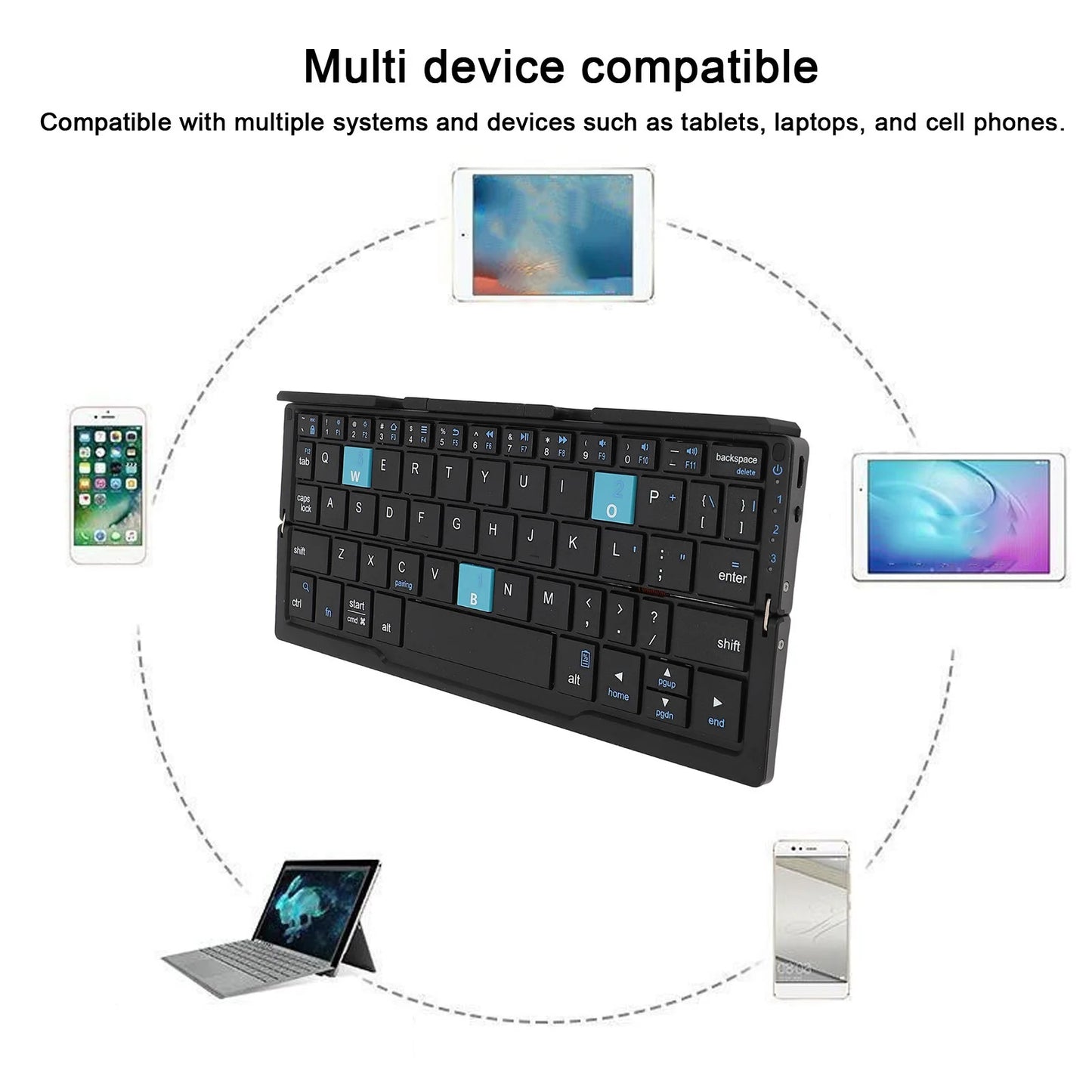 Teclado Ultra-Plegable Naylofy: Tu Oficina en el Bolsillo