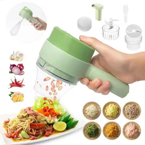 Pro-Cutter 4-en-1: El Procesador Eléctrico que Cocina por Ti