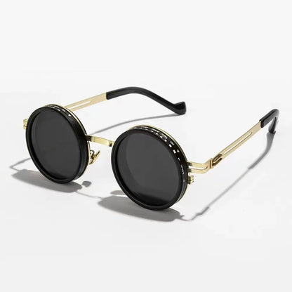 Polarized Round Sunglasses ND9 Adjustable Dimming Men Women Retro Punk Men's Fishing Eyeglasses Outdoor Shades UV400