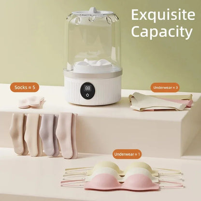 Mini Lavadora Pro 2-en-1: Portátil, Inalámbrica y con Centrifugado