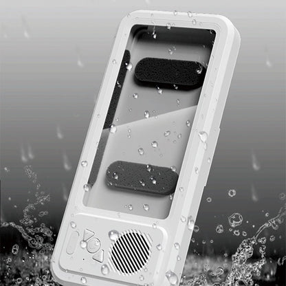 Cinema-Shower 3-en-1: Soporte Impermeable Táctil con Altavoz Bluetooth