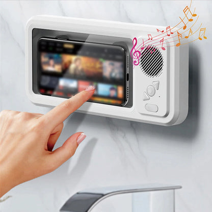 Cinema-Shower 3-en-1: Soporte Impermeable Táctil con Altavoz Bluetooth