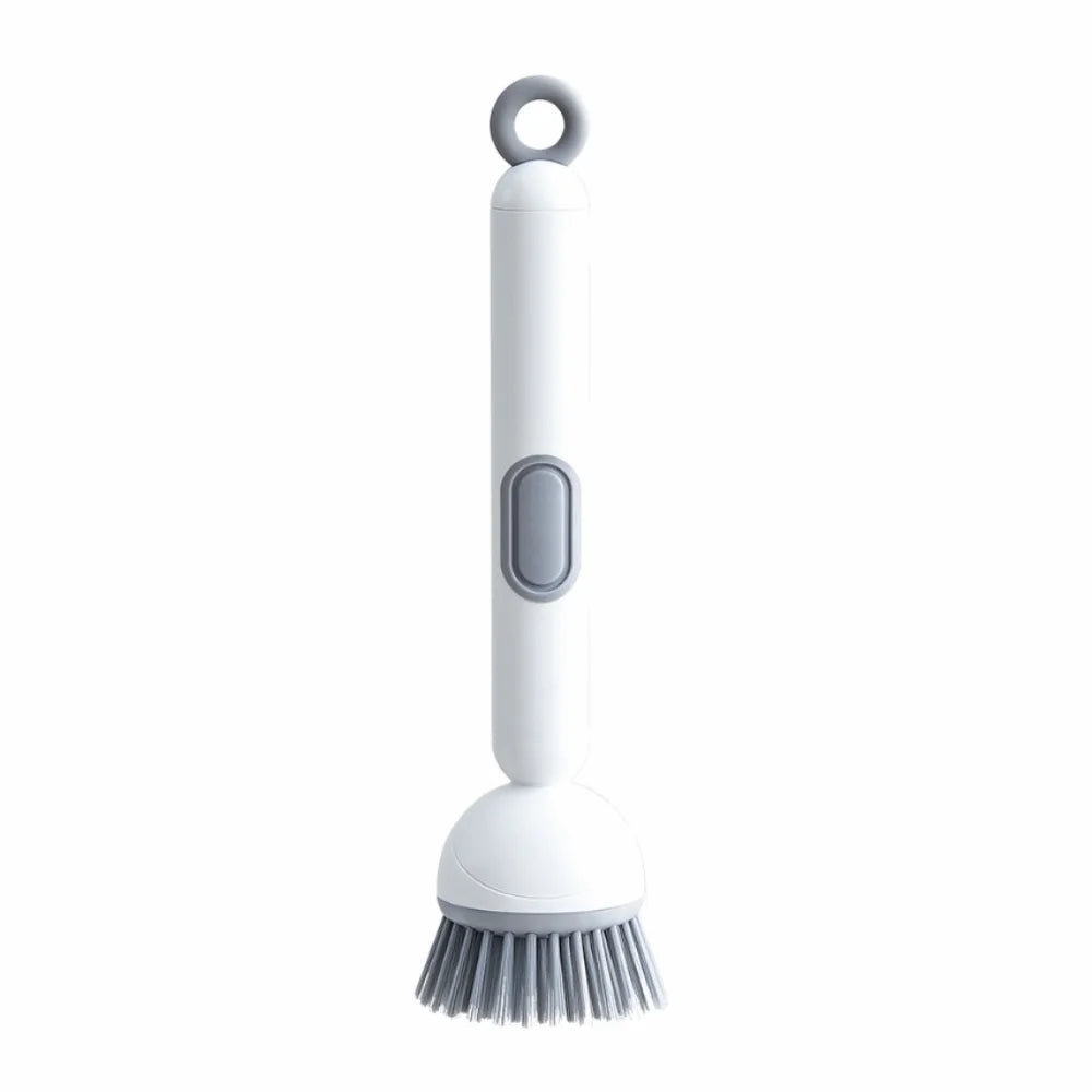Cepillo Pro-Clean 2-en-1: Con Dispensador de Jabón y Mango Ergonómico