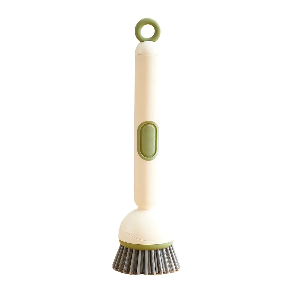 Cepillo Pro-Clean 2-en-1: Con Dispensador de Jabón y Mango Ergonómico